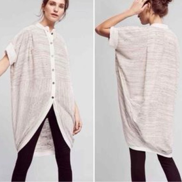 Anthropologie Postmark Patch oversized button front cardigan small - Picture 1 of 8